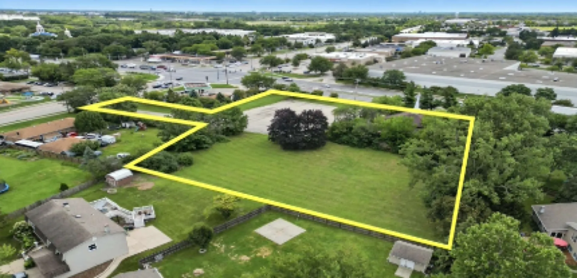 Aerial view from the south