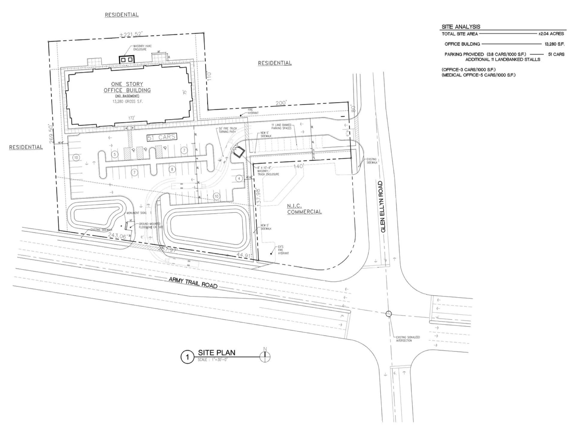 Architectural site plan
